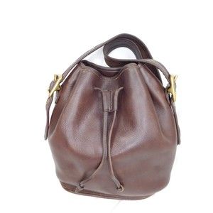 Vintage Coach Lula Legacy Bucket 9952 Dark Brown Distressed Leather Bag